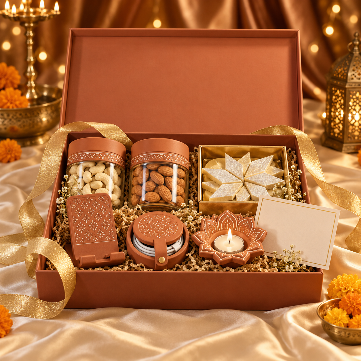 Illustrative hamper concept: The Desk Glow Box