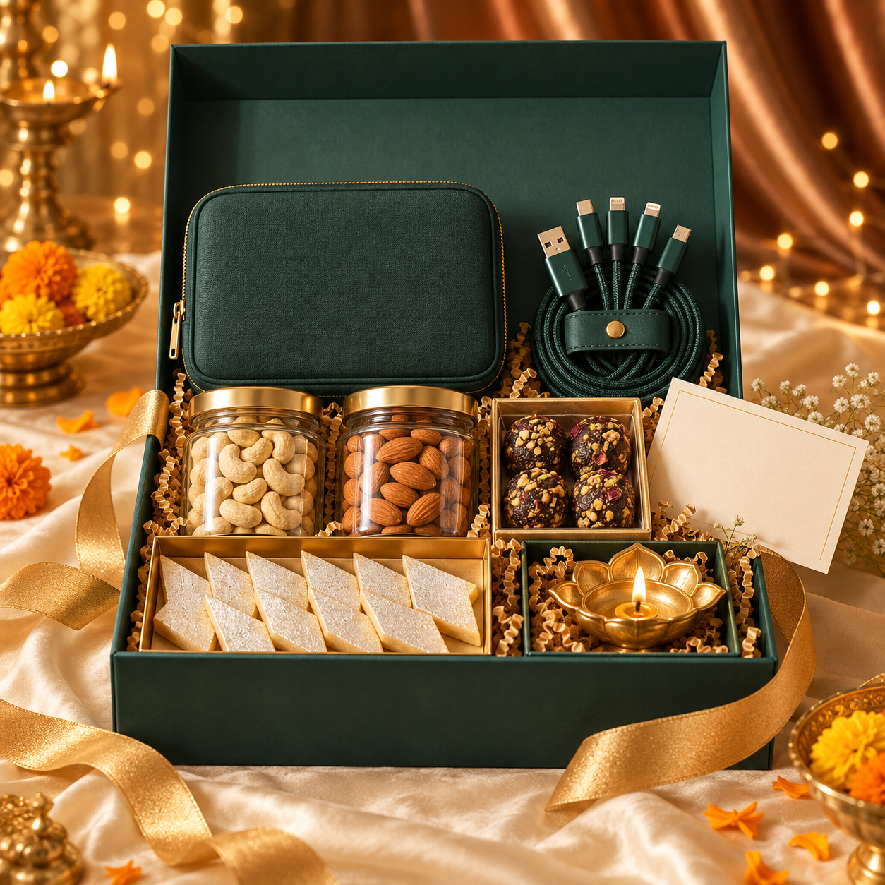 Illustrative hamper concept: The Tech & Tradition Box